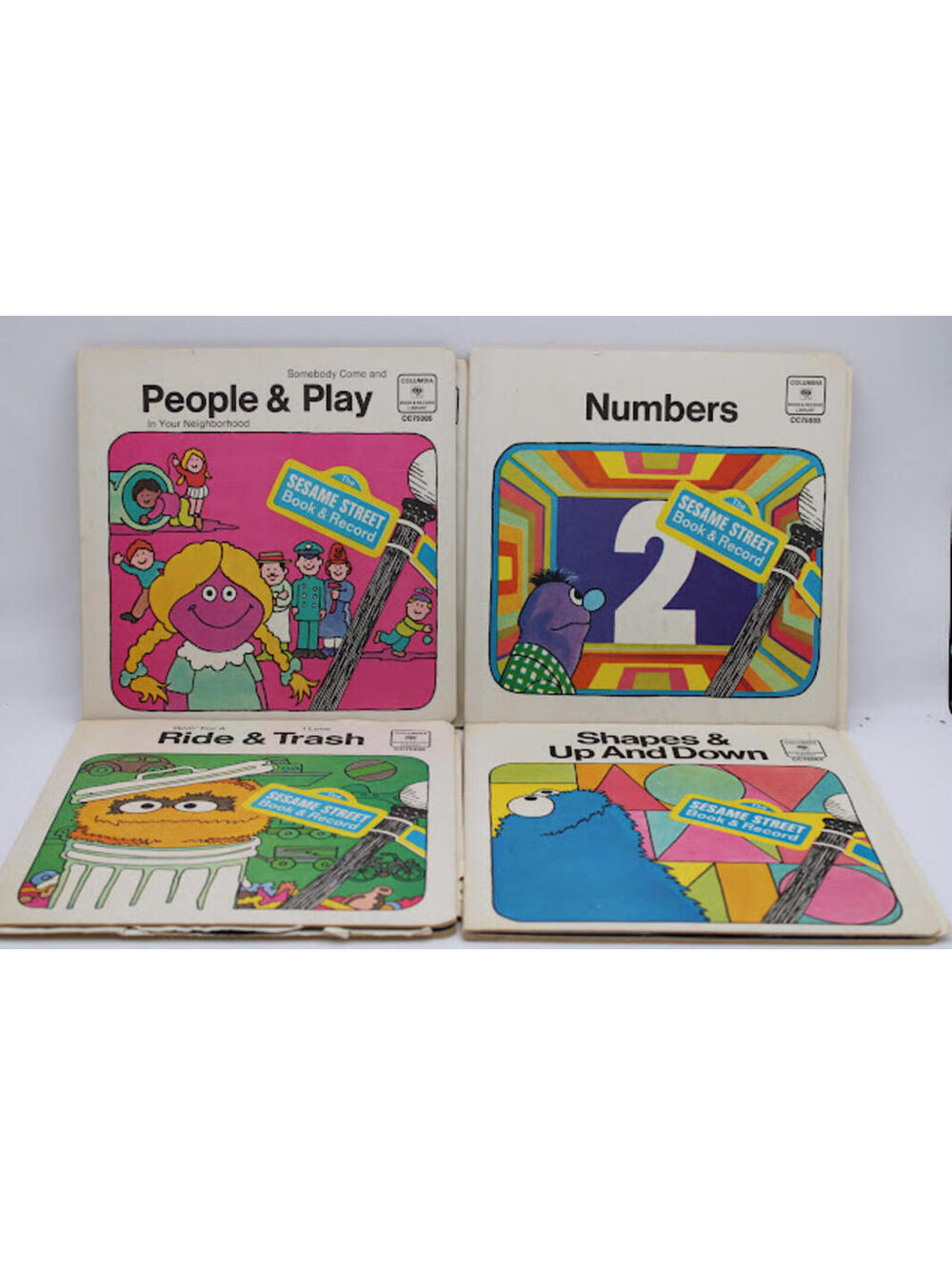 Vintage Sesame Street Book & Record Set of 2
